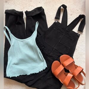 Vestique Black Overalls